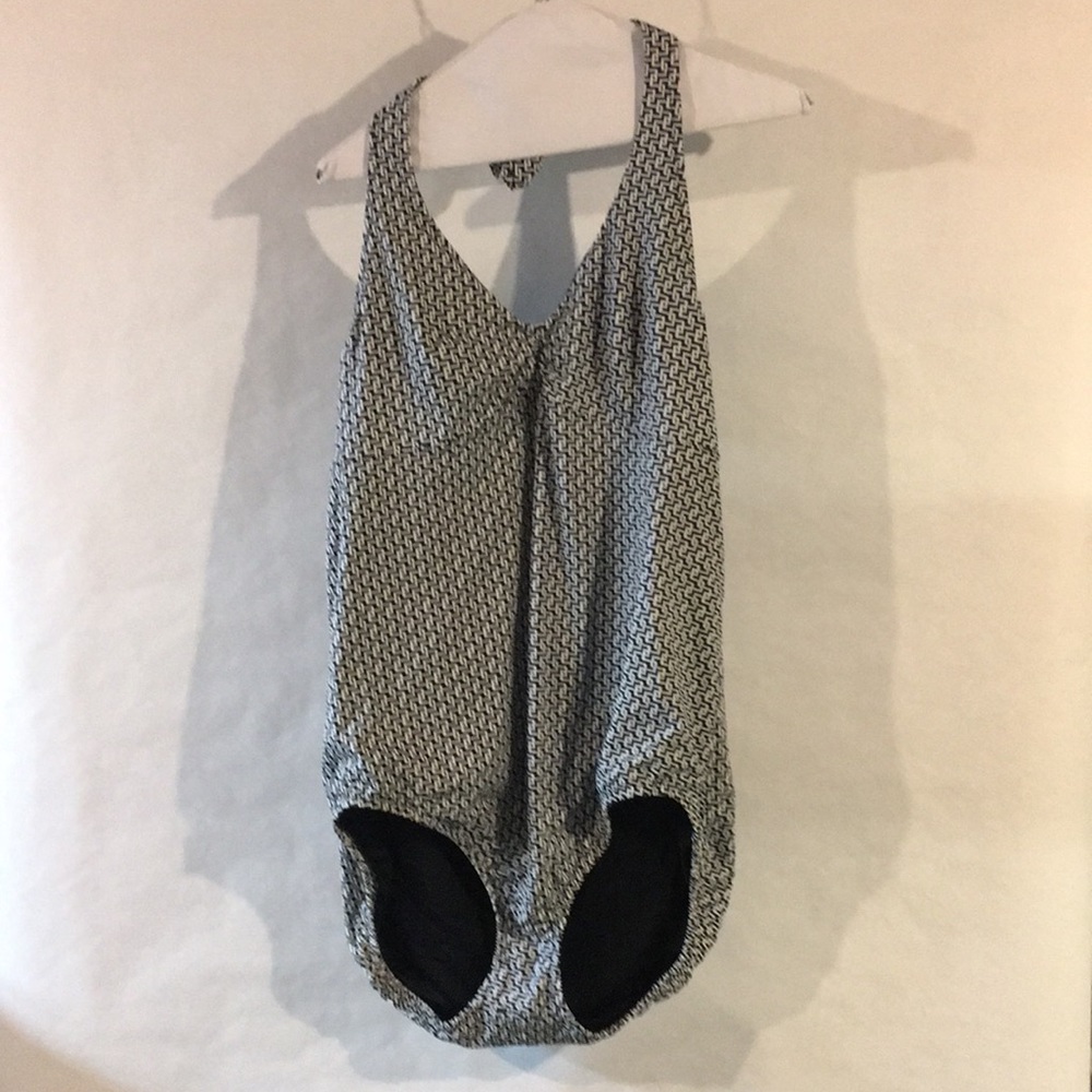 Land’s End Swimsuit 18A Navy and White